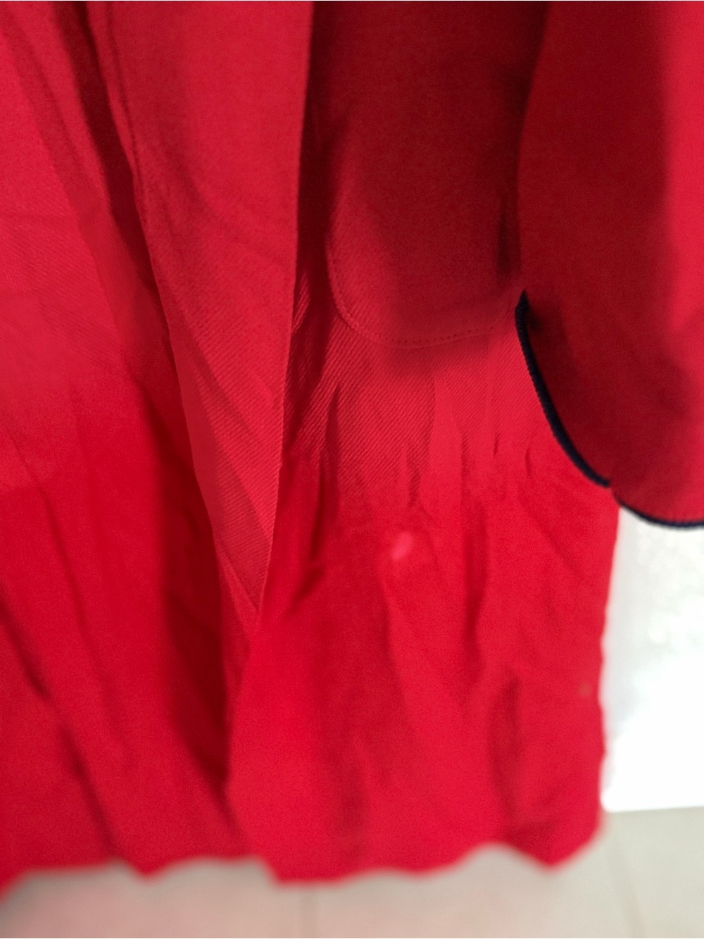 Vintage Pendleton Women’s Red Virgin Wool Tartan Plaid Trim Robe Dressing Gown - Picture 4 of 6